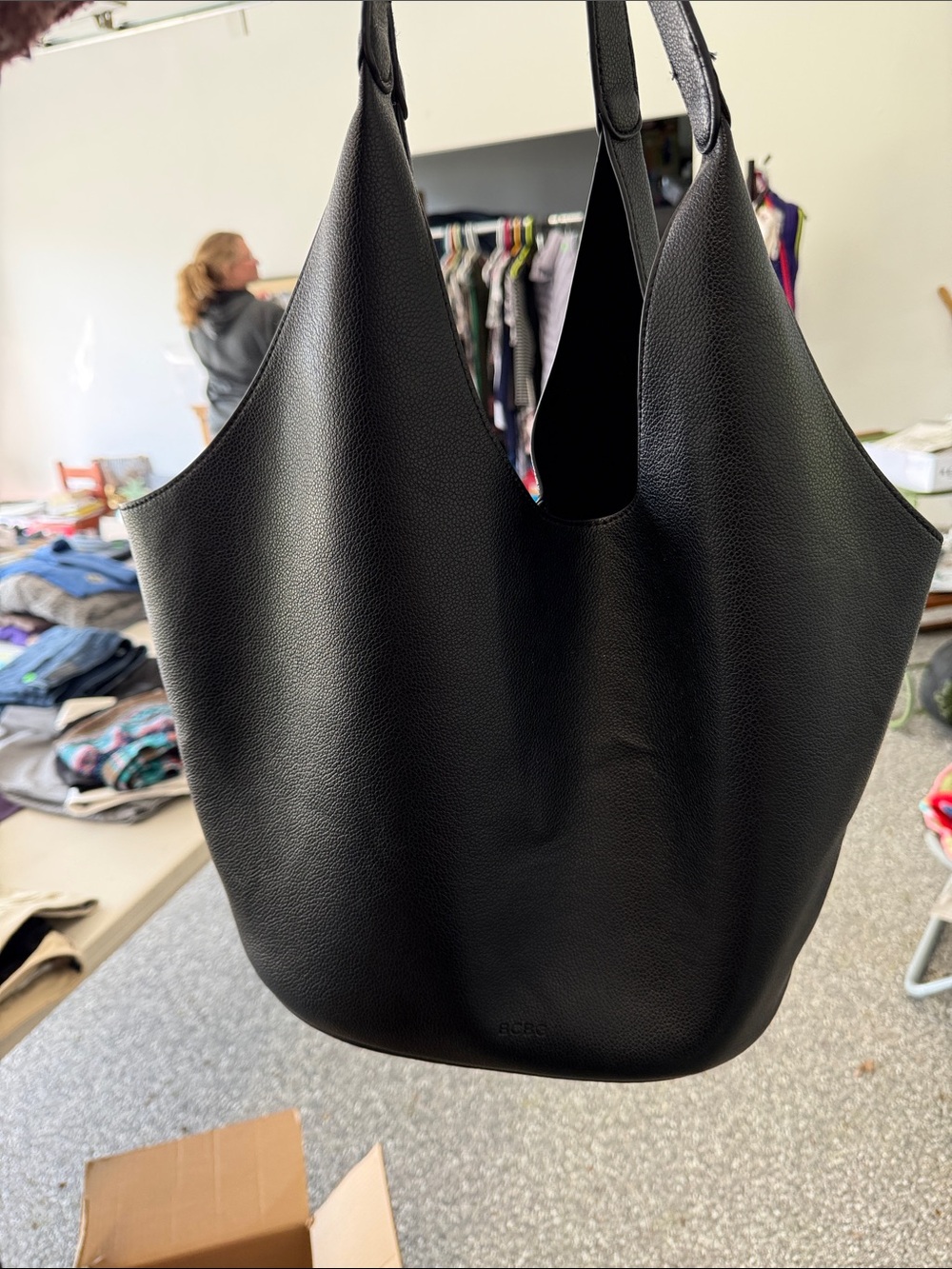 Spacious BCBG Black Everyday Tote Bag for Women